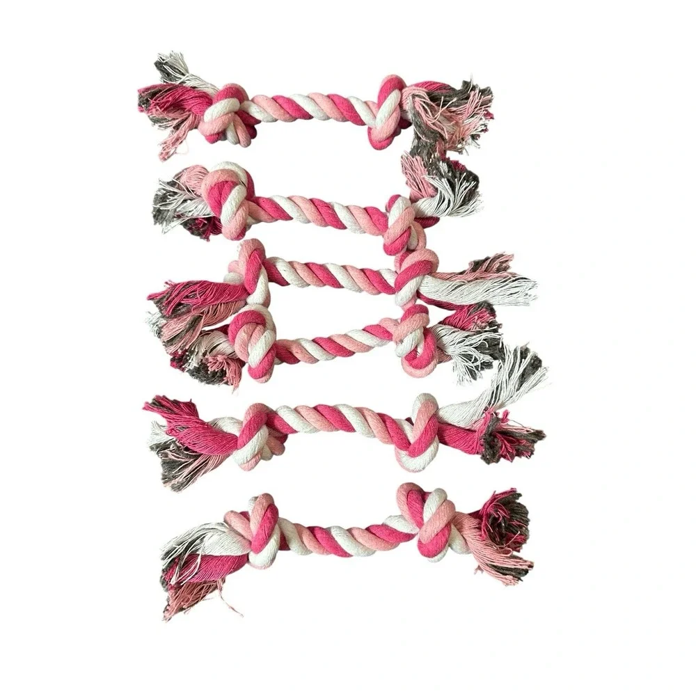 NEW lot of 6 dog‎ rope toys 6 inches in length